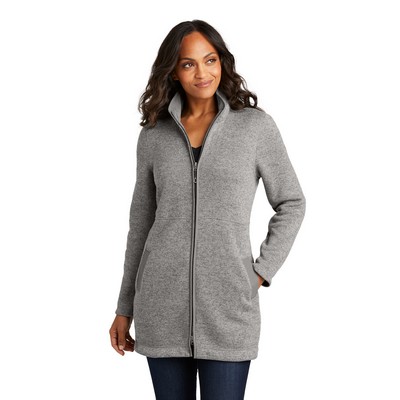 Port Authority® Women's Arc Sweater Fleece Long Jacket
