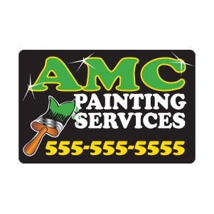 Rectangle Screen Printed Magnetic Sign (17"x 11")